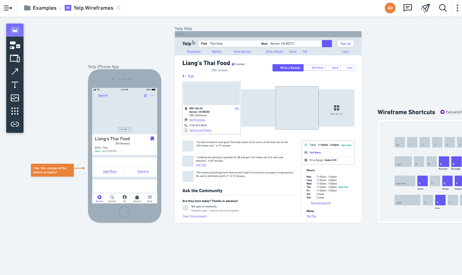 Prototyping tool - Whimsical 