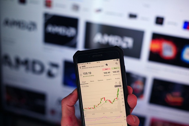 Stock exchange on mobile market apps