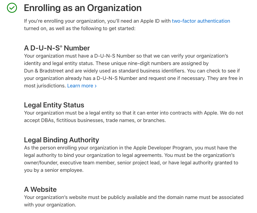 What do you need to enroll in Apple Developer Program?