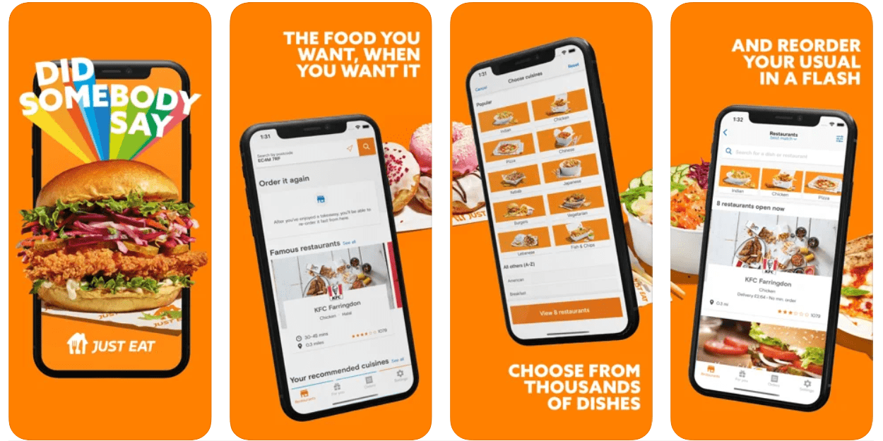 Restaurant aggregator app: Just Eat Takeaway.com